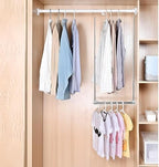 Adjustable Hanging Closet Rod, Extender Hanging Rod, Closet Hanging Organizer, Heavy Duty Closet Bar, Hanging Rod (Black, 2 Pack) - Image 3