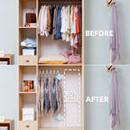 6 Pack Hanging Vacuum Storage Bags, Short Size(41.3 x27.6 inch) - Image 3