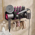 Hair Dryer Holder Wall Mounted for Dyson, Hair Tools Organizer with Magnetic Attachment Storage, Blow Dryer Holder for Hair Styling Tools & Accessories Organizer, Bathroom Salaon by DOTCUTY