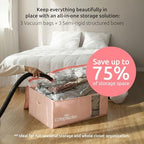 Compactor XXL 3 Vacuum Storage Bag & 3 Semi-Rigid Box, Closet Organizer, 210L - Image 2