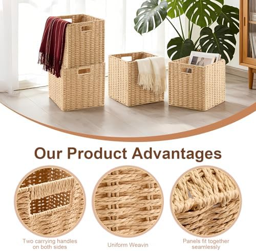 Paper Rope Storage Baskets Set - Image 3
