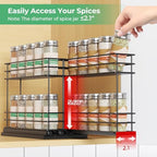 Mystozer Pull Out Spice Rack Organizer for Cabinet, Slide Out Spice Racks - Image 6