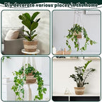 Mumufy 6 Pcs Seagrass Planter Basket Hand Woven Flower Pot Cover, Novel - Image 4