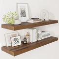 Vivelove 12 Inch Deep Floating Shelves 36” Set of 2, Walnut by VIVELOVE