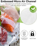AENTGIU 300-Count Food Vacuum Sealer Bags 8x12", Fit with Most Vac Machines - Image 3