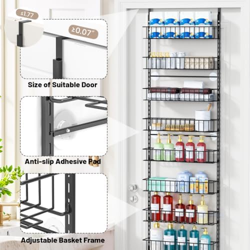 ElegantArray 9-Tier Pantry Door Organizer, Black - Image 4