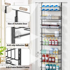 ElegantArray 9-Tier Pantry Door Organizer, Black - Image 4