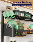 Kitsure Adjustable Over The Sink Dish Drying Rack, 31.5" -39.4" x 30.3" - Image 6