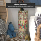 Red Lantern 24" Rose Medallion Porcelain Umbrella Stand - Image 2