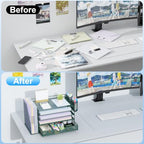 gianotter 5-Tier Desk Organizer with Drawers and File Holders - Image 2