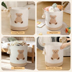 51L Baby Hamper for Nursery Laundry Basket Rope Stuffed Animal Storage Bins - Image 3