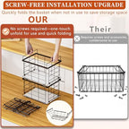 Freezer Organizer Bins for 3.5 Cu.Ft,Upgrade Quick Expand/Collapse,3PACK - Image 3