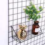 Kaforise Hanging Straight Shelf for Wire Wall Grid Panel, Small Wire Wall Organizer and Display Shelf, Size 11.8" X 4.3",Black Painted (4) - Image 4