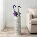 Concepts 21 inch Heavy Duty Metal Umbrella Stand - Durable Storage Holder for Umbrellas - Indoor and Outdoor Use - Stylish and Modern Organizer for Entryways. (Pearled Ivory) by DHDByConcepts