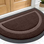 OLANLY Half Circle Front Door Mat Outside 33x21 All-Season Rubber Doormat by OLANLY