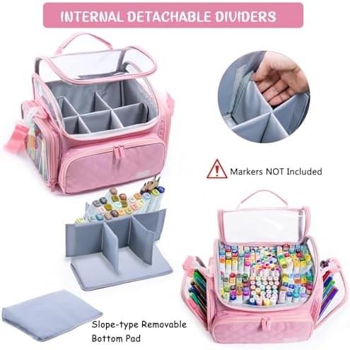 Large Marker Case for 150-200 Markers, Marker Organizer Bag - Image 3