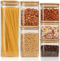 ComSaf Glass Storage Containers Set of 6 (2.2Qt/1.2Qt/0.8Qt/0.6Qt*3) by ComSaf