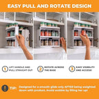 Cabinet Caddy SNAP! Spice Rack Organizer for Cabinet, 4 Adjustable Shelves - Image 5