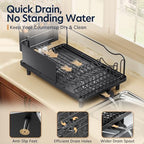 KINGRACK Dish Drying Rack for Kitchen Counter, Dish Drainer with Cup Holder - Image 4