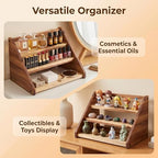 Acacia Wooden Spice Rack Organizer 3 Tier - Image 4