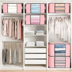 90L Large Storage Bags, 8 Pack Clothes Storage Bins Closet Organizers - Image 5