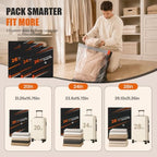 Vacuum Storage Bags for Travel with Rechargeable Pump, 20-Pack - Image 4