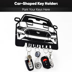 MOOH Metal Automotive Key Holder with 6 Hooks - Unique Wall Mounted Car Lovers Gifts for Men & Women - Cool Man Cave Decor - Image 2