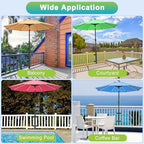 Dolibest Heavy-Duty Patio Umbrella Holder, Deck Mount Umbrella Holder & 3 Sleeves Fits 1-1.9" Poles, Outdoor Umbrella Railing Mount, Attaches to Railing Maximizing Outdoor Patio Space & Shade, Black - Image 6