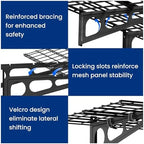 FLEXIMOUNTS 1-Pack 2x3ft Garage Shelving Wall-Mounted Storage Rack, Black - Image 5