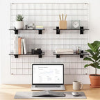 4 Pack Gridwall Acrylic Shelf with Metal Brackets,16 x 8 Inches - Image 5