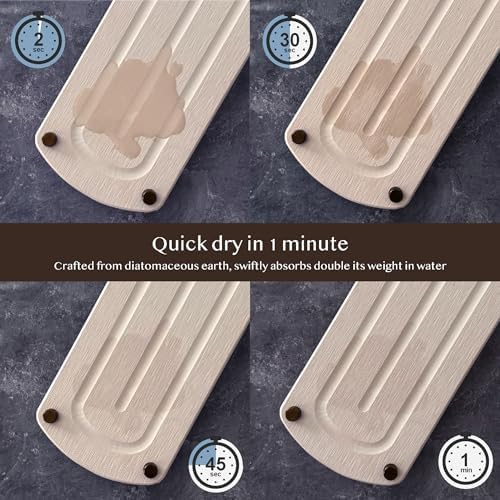 2PCS Absorbing Stone Soap Tray, Quick Dry Diatomaceous Earth Drying Rack - Image 2