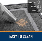 OLANLY Front Door Mat Outside 47x23, All-Season Heavy-Duty Rubber Doormat - Image 6