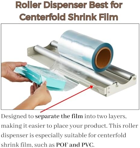 Weiwei - 45cm Desktop Shrink Wrap Film Roller Dispenser – Fits Up to 18” Rolls, Perfect Match with Heat Sealer - Image 4