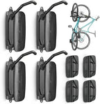 monTEK Swivel Bike Wall Mount, Bike Hangers for Garage, 4 Pack - Image 2