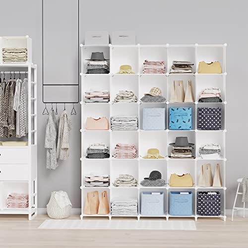 HOMIDEC Closet Organizers and Storage, 16 Cube Storage Organizer, White - Image 2