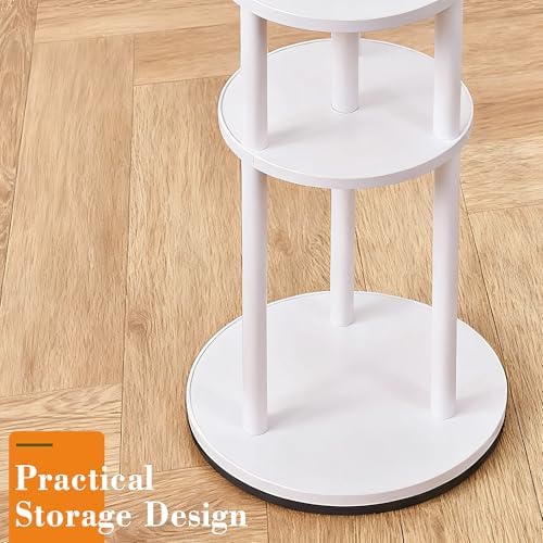 VECELO Coat Rack Freestanding, Entryway Hanger Stand, Umbrella Holder, Hall Tree With Hooks, Floor Standing Tree Stand,White - Image 4