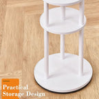 VECELO Coat Rack Freestanding, Entryway Hanger Stand, Umbrella Holder, Hall Tree With Hooks, Floor Standing Tree Stand,White - Image 4