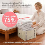 Compactor XXL Vacuum Storage Bag & Semi-Rigid Box, Closet Organizer, 210L - Image 2