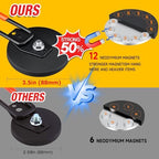 Extra Large Heavy Duty Magnetic Hooks for Hanging Garage Tools, 3.5in Ndfeb Strong Magnet Hook Heavy Duty, Super Big Magnetic Storage Utility Hook, Magnetic Hanger Holder Wall Mounted, 2 Pack - Image 6
