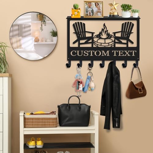 Dyoart Custom Camping Key Holder Wall Mount with Shelf, Home Decor Gifts - Image 2