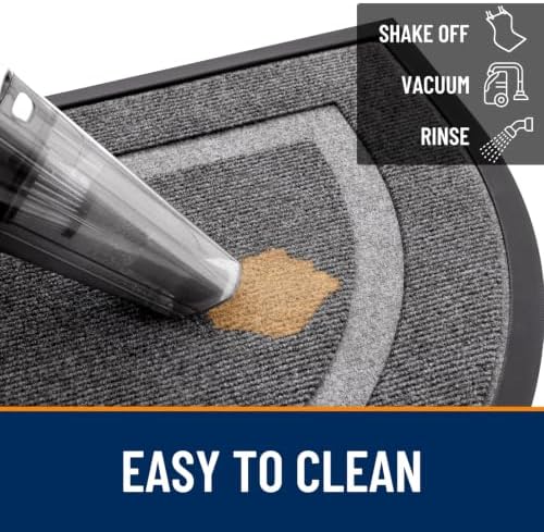 OLANLY Half Circle Front Door Mat Outside 71x47 All-Season Rubber Doormat - Image 6