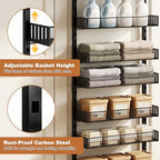 Pantry Door Organizer, Over the Door Spice Rack, 2 Pack - Image 3
