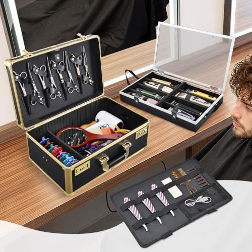 Professional Barber Tool Case & Hair Clipper Organizer with Barber Tray - Image 2