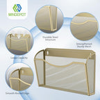 MINDEPOT Wall File Organizer, Hanging Wall File Holder, 6 Pack, Gold - Image 3