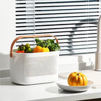 Plastic Portable Shower Caddy Basket, Storage Organizer, Yellow, 2 Pack - Image 3