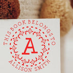 Customized Portable Pre-Inked Flowering Monogram Library Stamp - Personalized Name and Library Stamp for Imams - Custom Made for Books, Journals, and Documents, Easy to Use - Gift for Book Lovers - Image 4