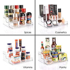 Sorbus Pantry Spice Organizer Set, 3-Tier Seasoning Organizer for Cabinet (2 Pack) and Lazy Susan Spice Rack Turntable 9-Inch, Spice Organization for Cabinet, Condiment Organizer Pantry & Refrigerator - Image 6