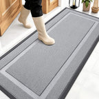 OLANLY Front Door Mat Outside 59x23, All-Season Heavy-Duty Rubber Doormat by OLANLY