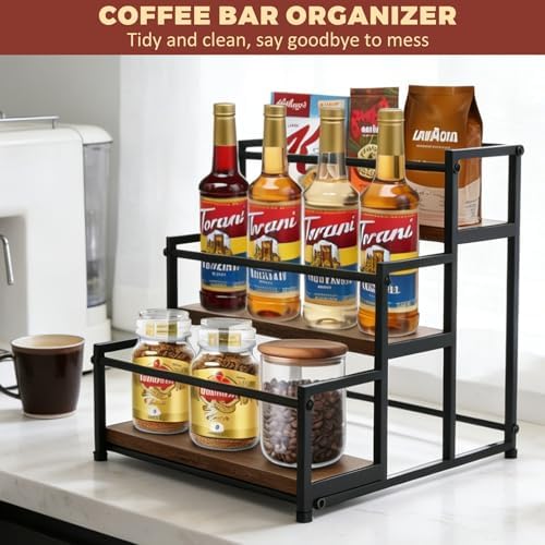 Coffee Syrup Rack Organizer, 3-Tier - Image 2