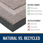 OLANLY Half Circle Front Door Mat Outside 33x21 All-Season Rubber Doormat - Image 3
